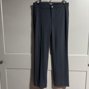 Curves 360 By NYDJ Women Straight Leg Trouser Pants Navy Blue 2 Career Work